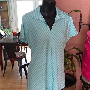 Nike golf dri fit tour performance top large zip